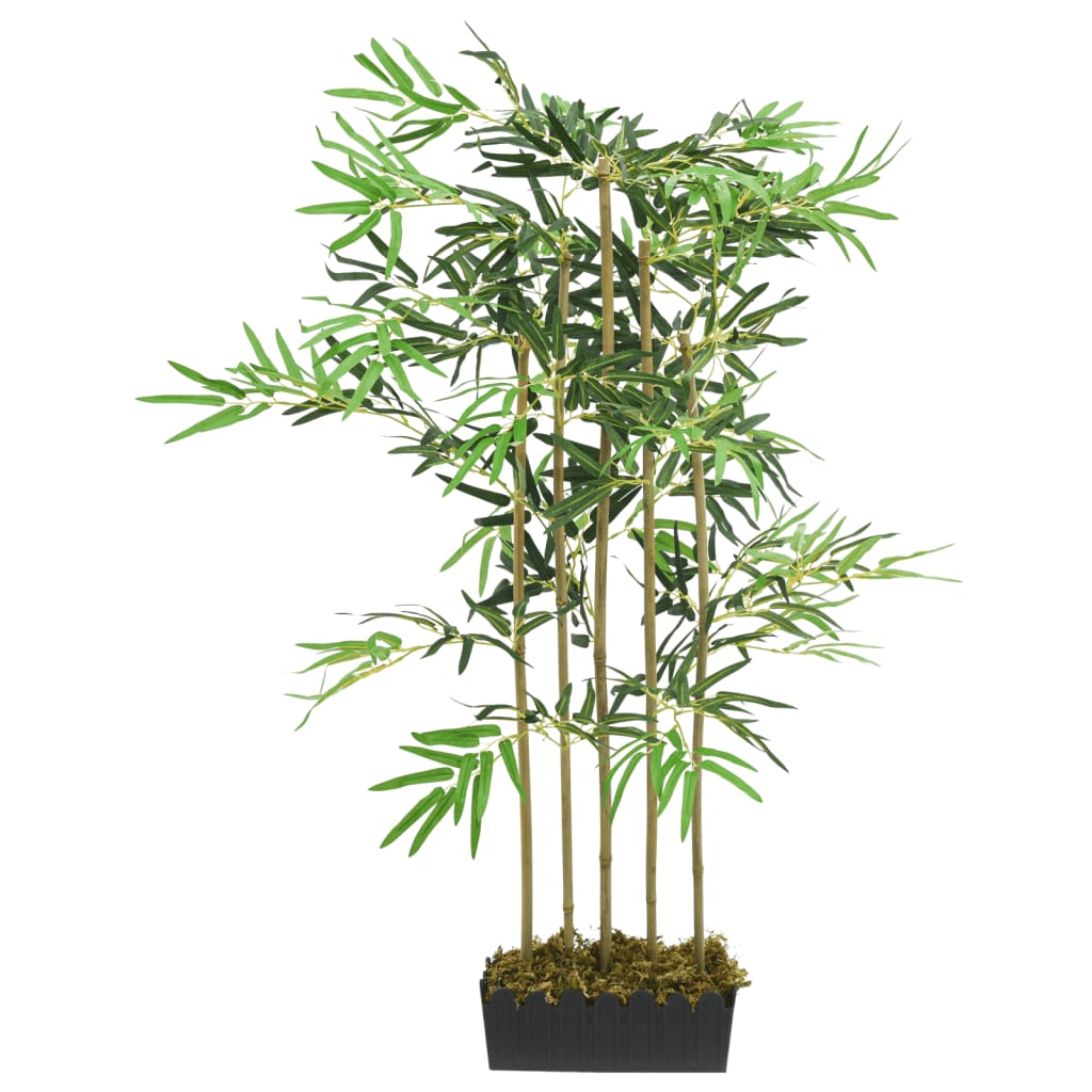 Vidaxl Artificial Plant Bamboo 730 Leaves 120 cm Green