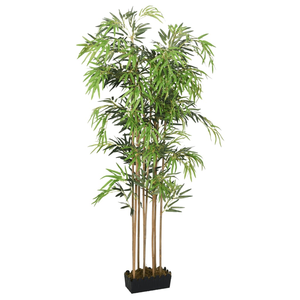 Vidaxl Bamboo per piante artificiali 1605 foglie di 180 cm verde