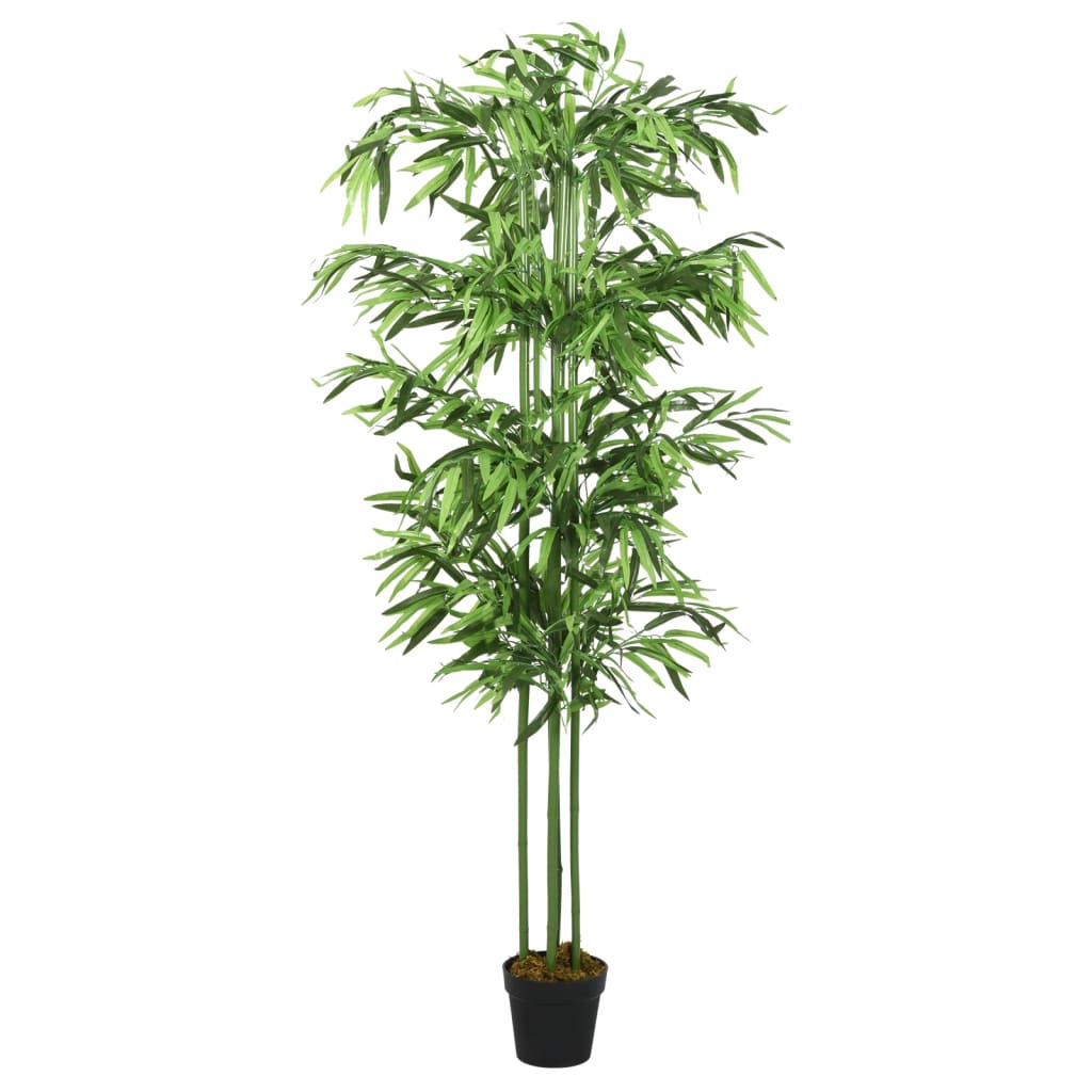 VidaXL plante artificielle bambou 240 feuilles 80 cm vert