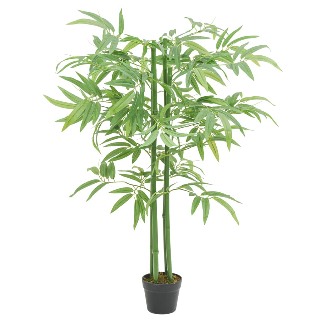 Vidaxl Bamboo per piante artificiali 384 foglie di 120 cm verde