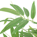 VidaXL plante artificielle bambou 384 feuilles 120 cm vert