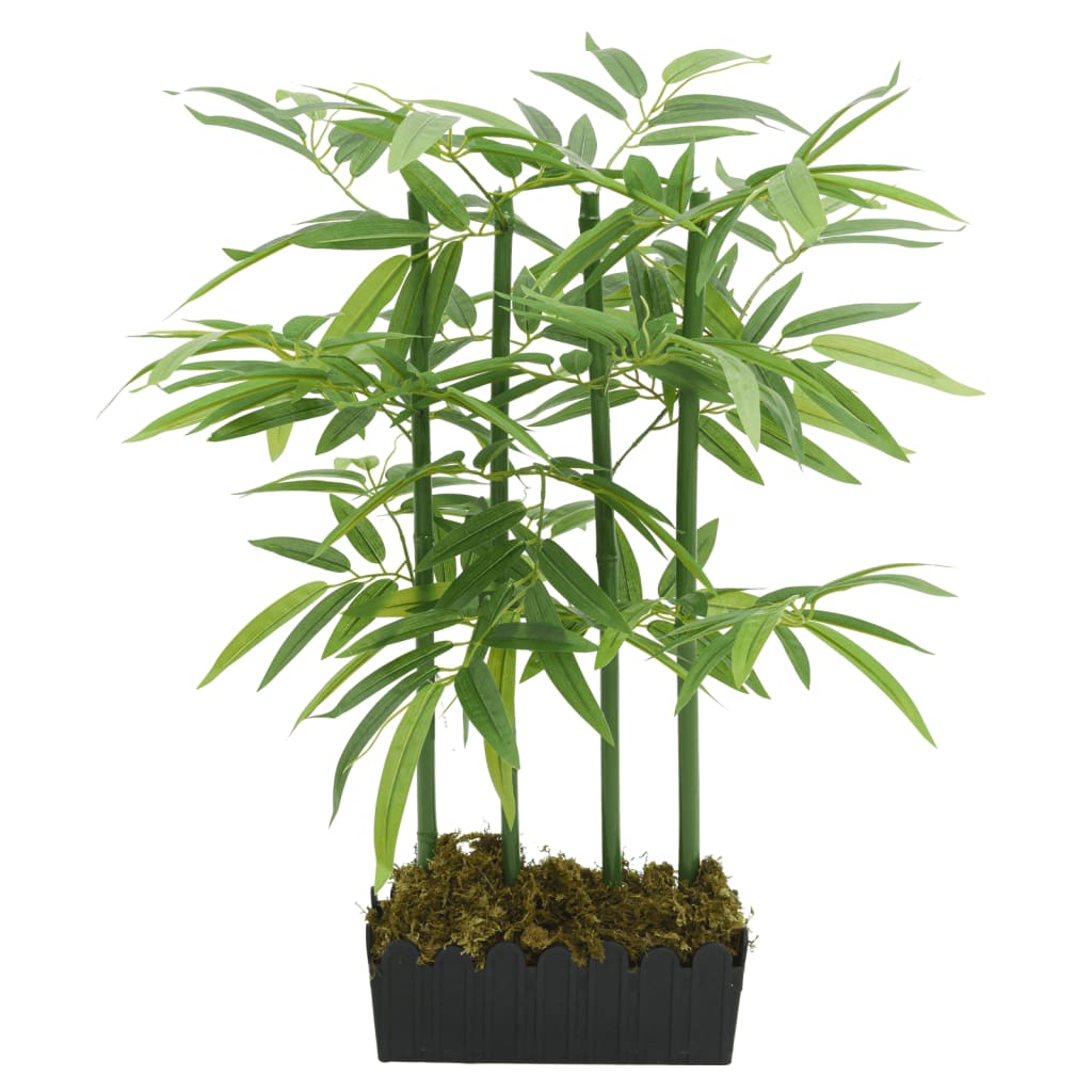 VidaXL plante artificielle bambou 240 feuilles 80 cm vert
