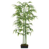 Vidaxl Bambú de plantas artificiales 384 Hojas de 120 cm verde