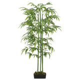 Vidaxl Bambú de plantas artificiales 576 Hojas de 150 cm verde