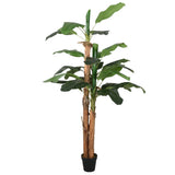 VidaXL plante artificielle bananier 18 feuilles 150 cm vert