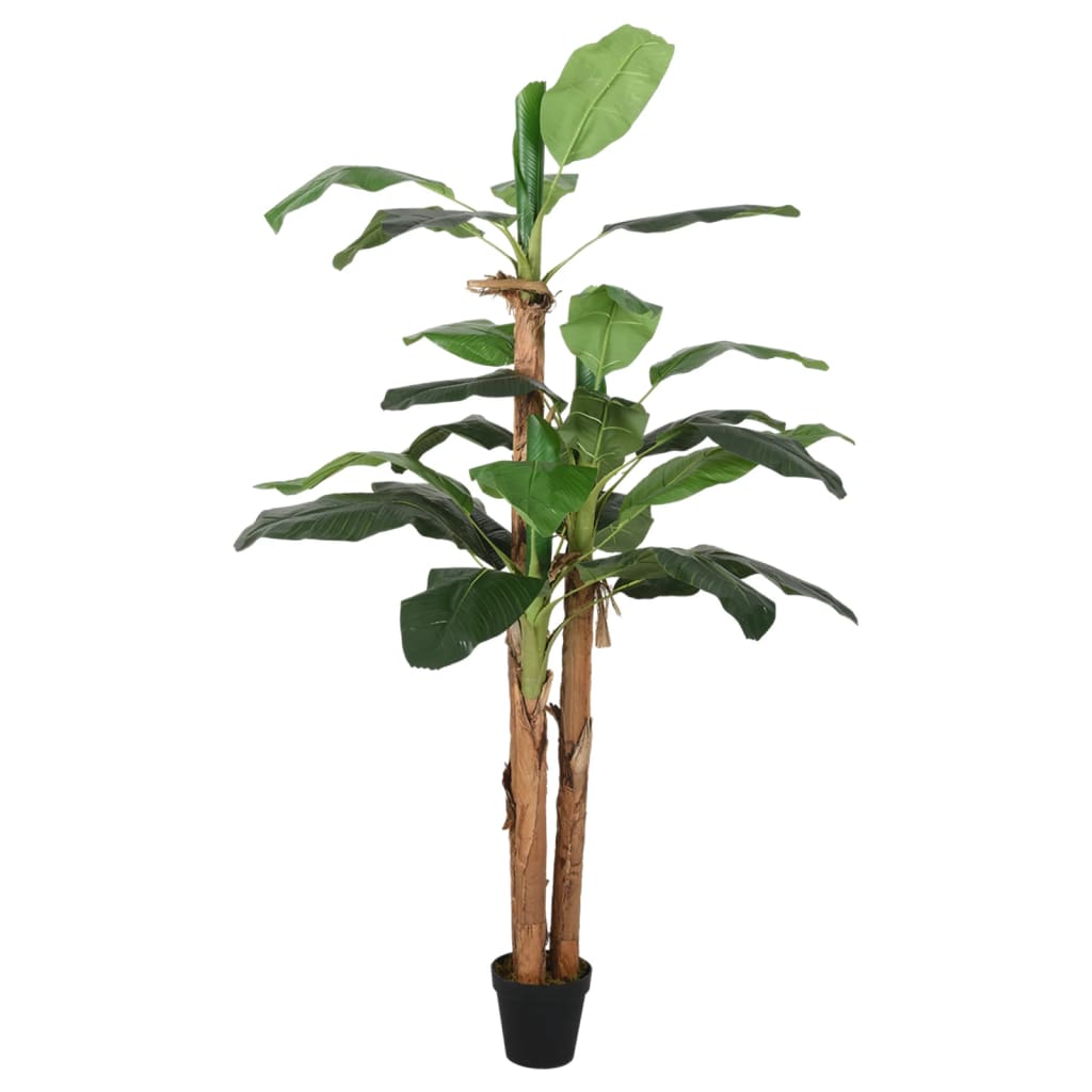 Vidaxl plante artificielle arbre banane 18 feuilles 150 cm verts