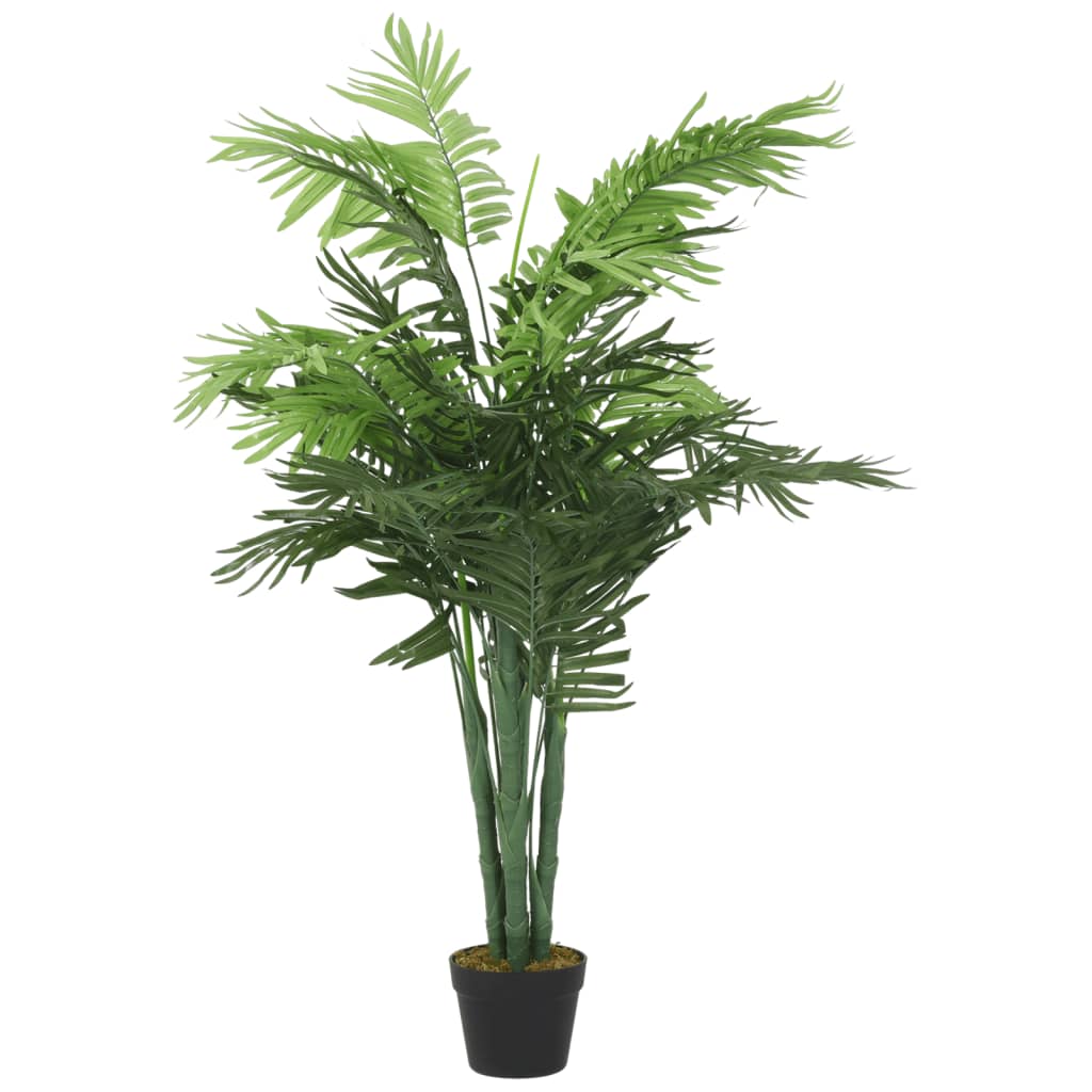 Vidaxl Artificial Plant Palm tree 28 Leaves 120 cm Green