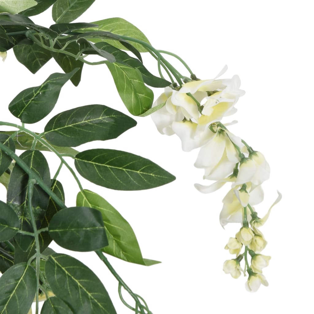VidaXL arbre artificiel glycine 560 feuilles 80 cm vert et blanc