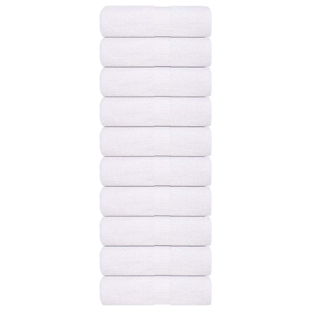 Vidaxx gants de toilette 10 pcs 15x21 cm 360 g m² 100% coton blanc