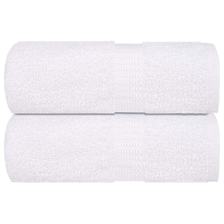 VidaXL serviettes invités 2 pcs 30x50 cm 360 g m² 100% coton blanc