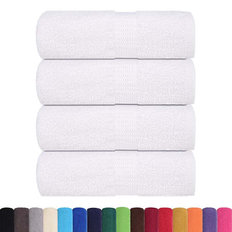 Vidaxx serviettes invité 4 pcs 30x50 cm 360 g m² 100% coton blanc