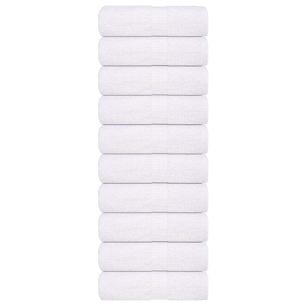 Vidaxx serviettes invités 10 pcs 30x50 cm 360 g m² 100% coton blanc