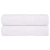 Vidaxx serviettes 2 pcs 50x100 cm 360 g m² 100% coton blanc