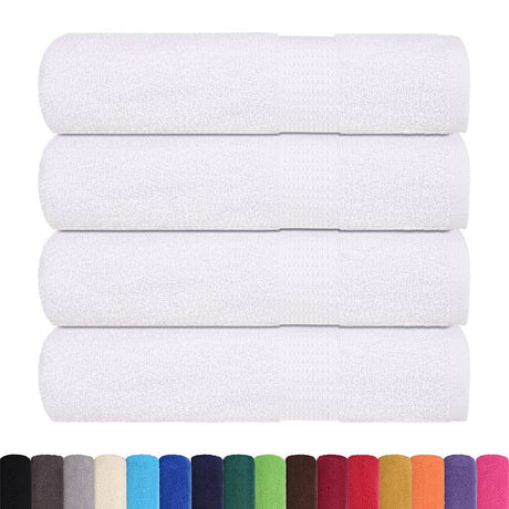 Vidaxx serviettes 4 pcs 50x100 cm 360 g m² 100% coton blanc