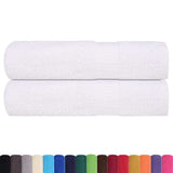 Vidaxx serviettes de douche 2 pcs 70x140 cm 360 g m² 100% coton blanc