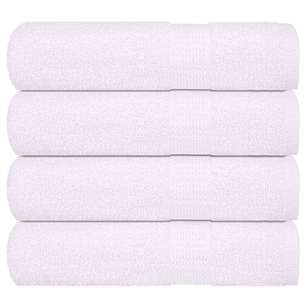 Vidaxx serviettes de bain 4 pcs 100x150 cm 360 g m² 100% coton blanc