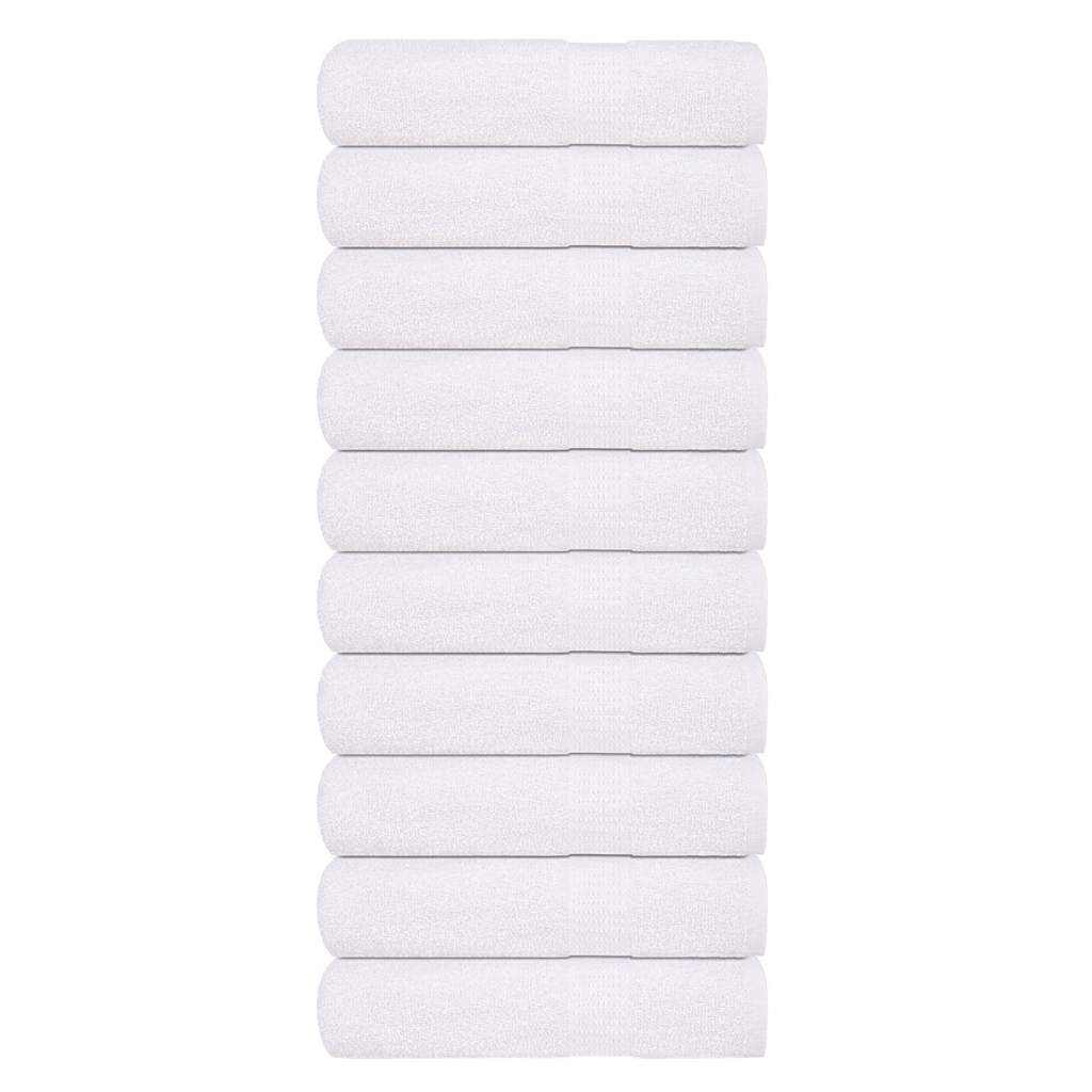 Serviettes de bain vidaxl 10 pcs 100x150 cm 360 g m² 100% coton blanc