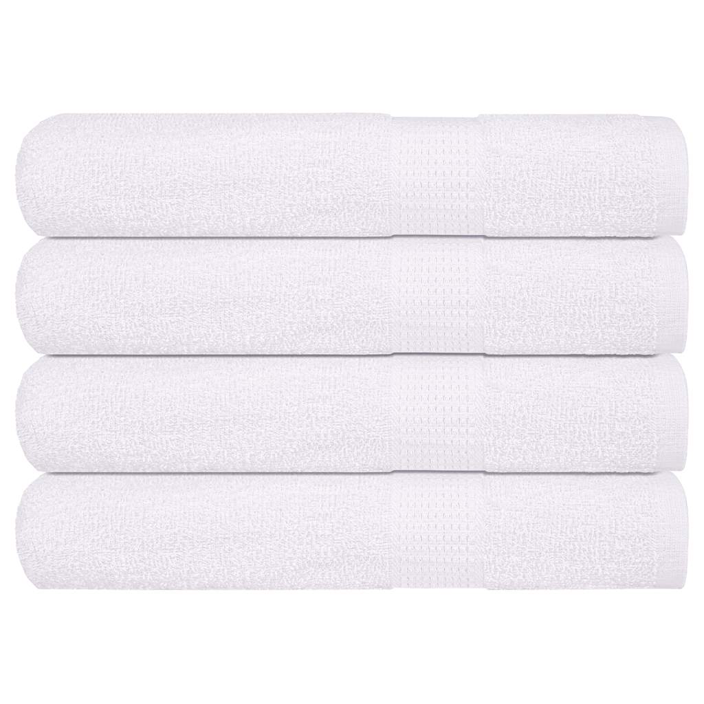 Vidaxx serviettes de sauna 4 pcs 80x200 cm 360 g m² 100% coton blanc