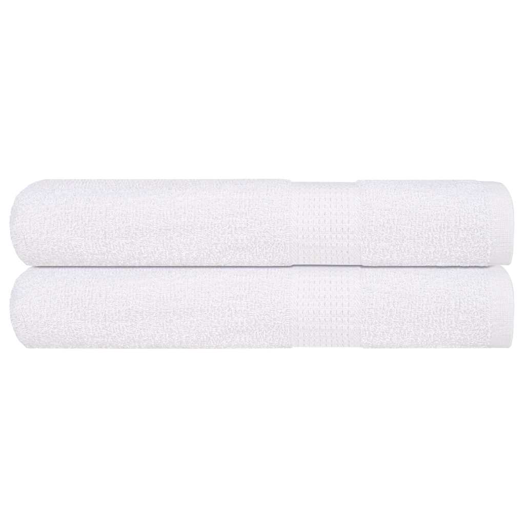 Vidaxx serviettes 2 pcs 100x200 cm 360 g m² 100% coton blanc
