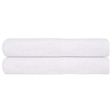 Vidaxx serviettes 2 pcs 100x200 cm 360 g m² 100% coton blanc