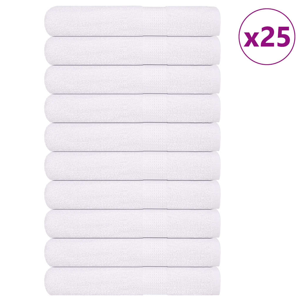 Vidaxx serviettes 25 pcs 100x200 cm 360 g m² 100% coton blanc