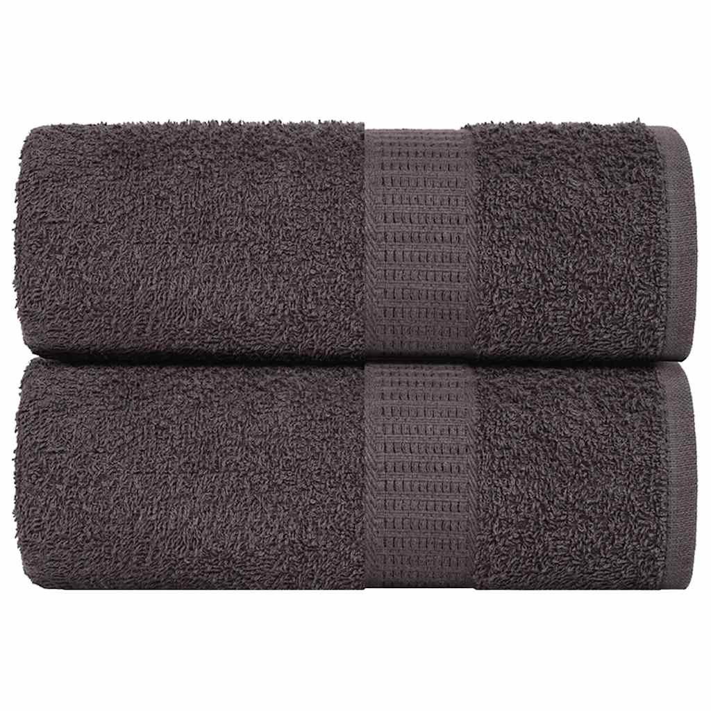 Vidaxx gants de toilette 2 pcs 15x21 cm 360 g m² 100% coton anthracite