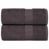 Vidaxx gants de toilette 2 pcs 15x21 cm 360 g m² 100% coton anthracite