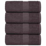Vidaxx gants de toilette 4 pcs 15x21 cm 360 g m² 100% coton anthracite