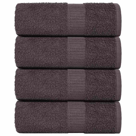 Vidaxx gants de toilette 4 pcs 15x21 cm 360 g m² 100% coton anthracite