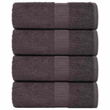 VidaXL serviettes invités 4 pcs 30x50cm 360g m² 100% coton anthracite