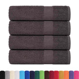 Serviettes Vidaxx 4 pcs 50x100 cm 360 g m² 100% coton anthracite