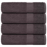Vidaxx serviettes de douche 4 pcs 70x140 cm 360 g m² 100% coton anthracite
