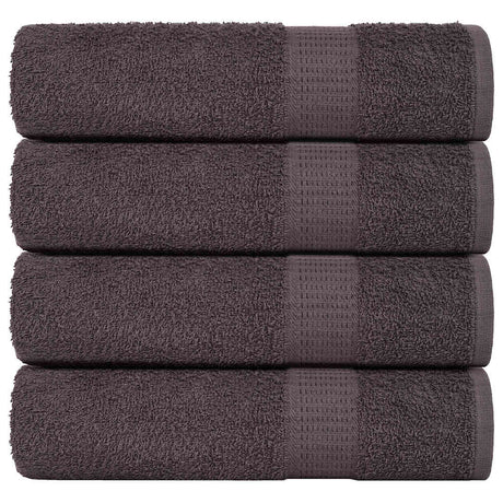 Vidaxx serviettes de douche 4 pcs 70x140 cm 360 g m² 100% coton anthracite