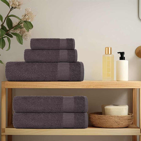 Vidaxx serviettes de douche 4 pcs 70x140 cm 360 g m² 100% coton anthracite