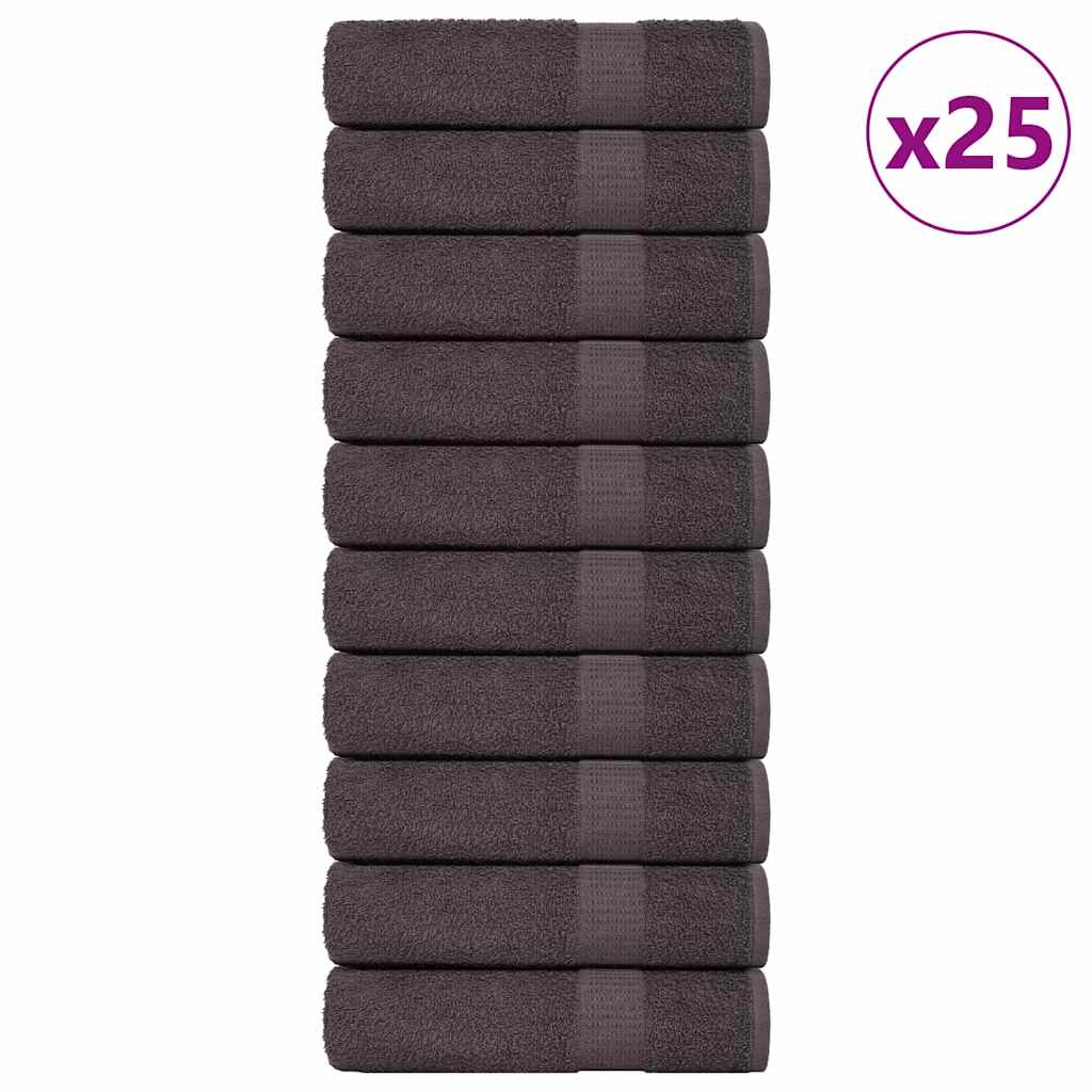 Vidaxx serviettes de douche 25 pièces 70x140 cm 360 g m² 100% coton anthracite
