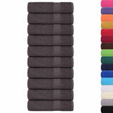 Vidaxx serviettes de douche 25 pièces 70x140 cm 360 g m² 100% coton anthracite