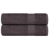 Vidaxx serviettes de bain 2 pcs 100x150 cm 360 g m² 100% coton anthracite