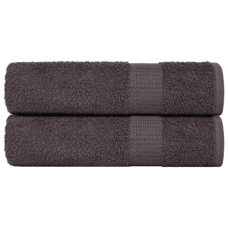 Vidaxx serviettes de bain 2 pcs 100x150 cm 360 g m² 100% coton anthracite