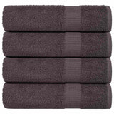 Vidaxx serviettes de bain 4 pcs 100x150 cm 360 g m² 100% coton anthracite