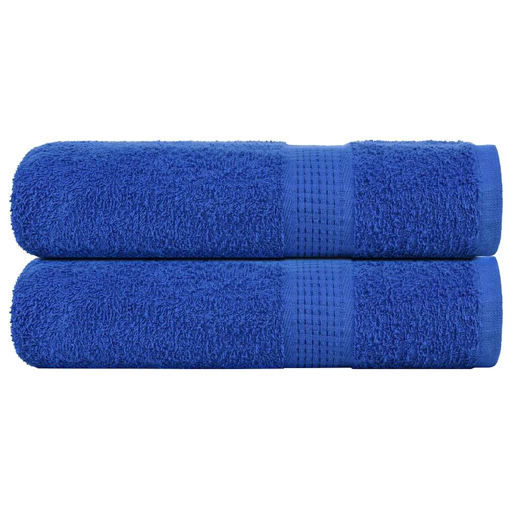 Vidaxx serviettes 2 pcs 50x100 cm 360 g m² 100% coton bleu