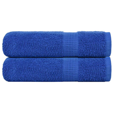 Vidaxx serviettes 2 pcs 50x100 cm 360 g m² 100% coton bleu