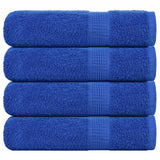 Vidaxx serviettes de douche 4 pcs 70x140 cm 360 g m² 100% coton bleu