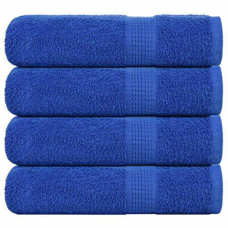 Vidaxx serviettes de douche 4 pcs 70x140 cm 360 g m² 100% coton bleu