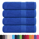 Vidaxx serviettes de douche 4 pcs 70x140 cm 360 g m² 100% coton bleu