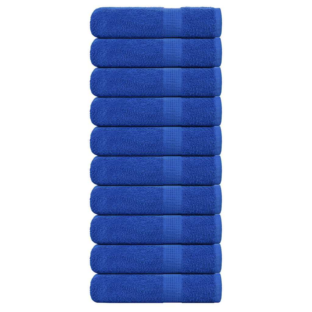 Vidaxx serviettes de douche 10 pcs 70x140 cm 360 g m² 100% coton bleu