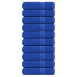 Vidaxx serviettes de douche 10 pcs 70x140 cm 360 g m² 100% coton bleu