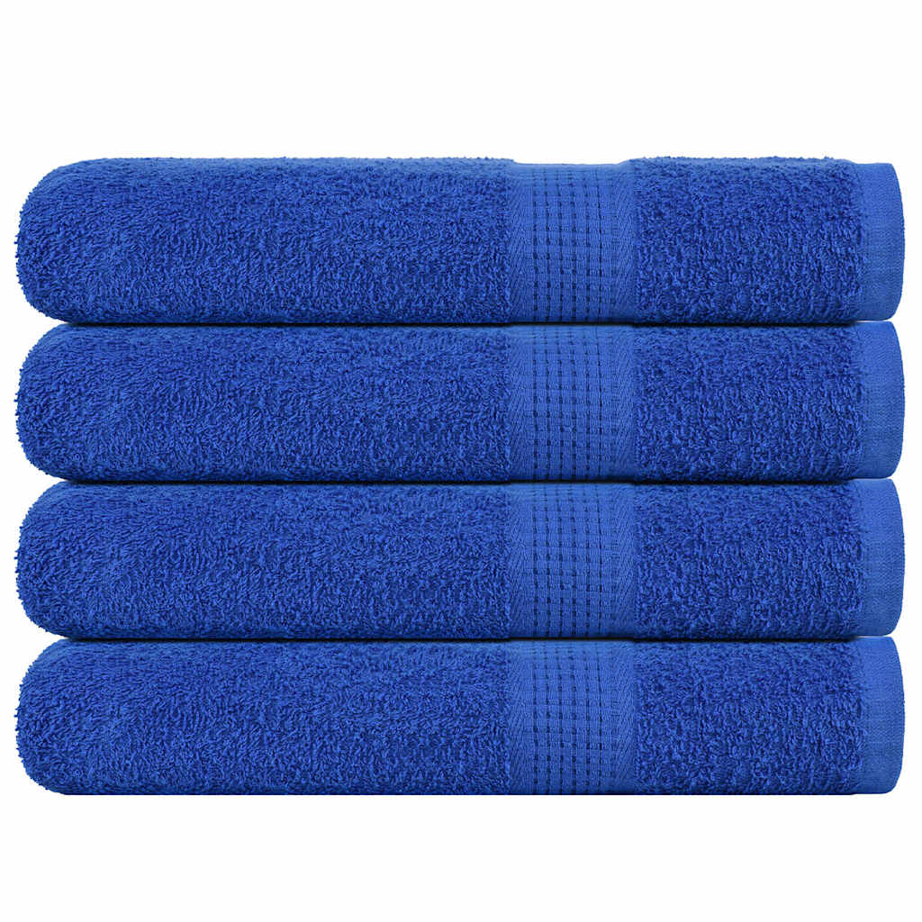 Vidaxx serviettes de sauna 4 pcs 80x200 cm 360 g m² 100% coton bleu
