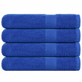 Vidaxx serviettes de sauna 4 pcs 80x200 cm 360 g m² 100% coton bleu