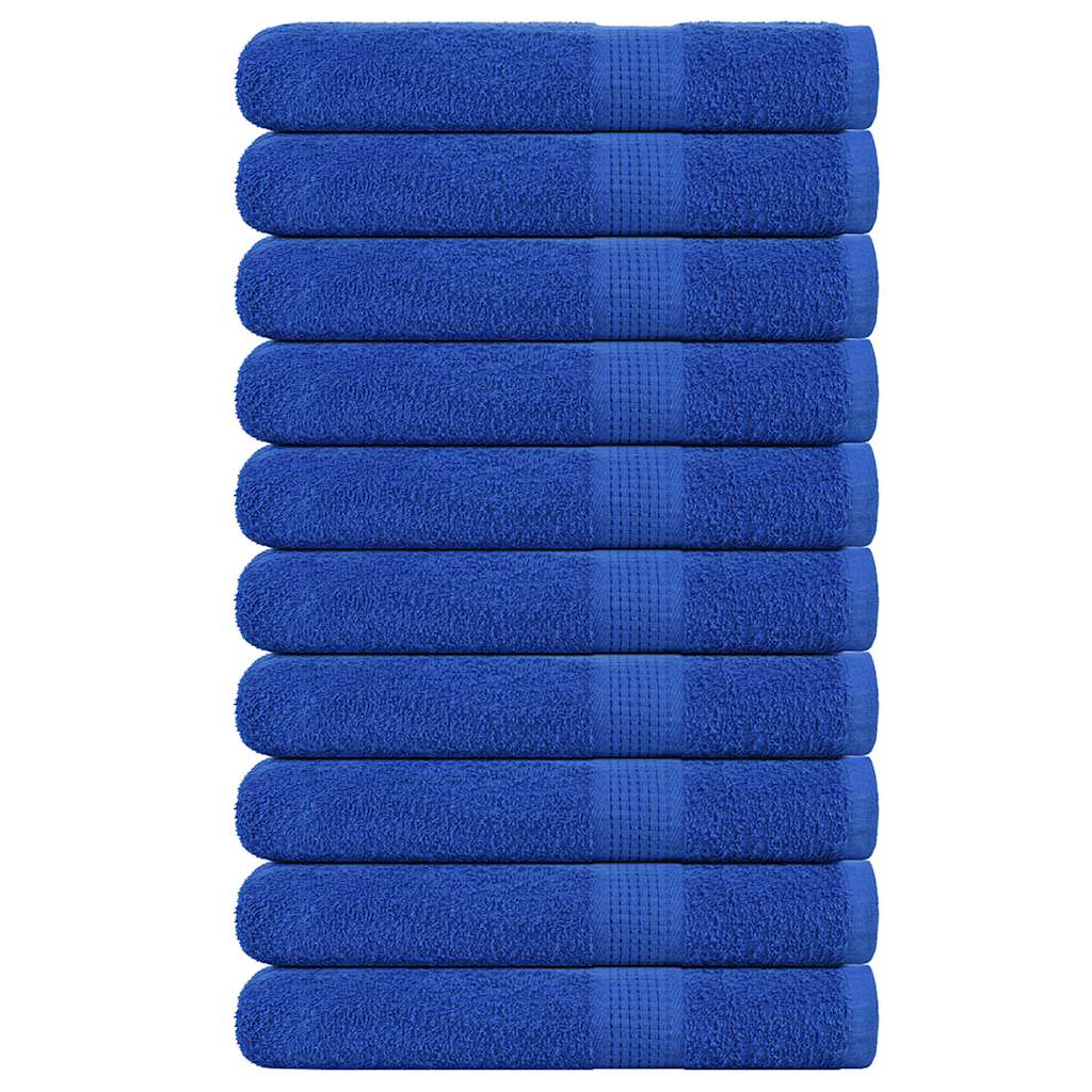 Vidaxx serviettes de sauna 10 pcs 80x200 cm 360 g m² 100% coton bleu