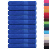 Vidaxx serviettes de sauna 10 pcs 80x200 cm 360 g m² 100% coton bleu